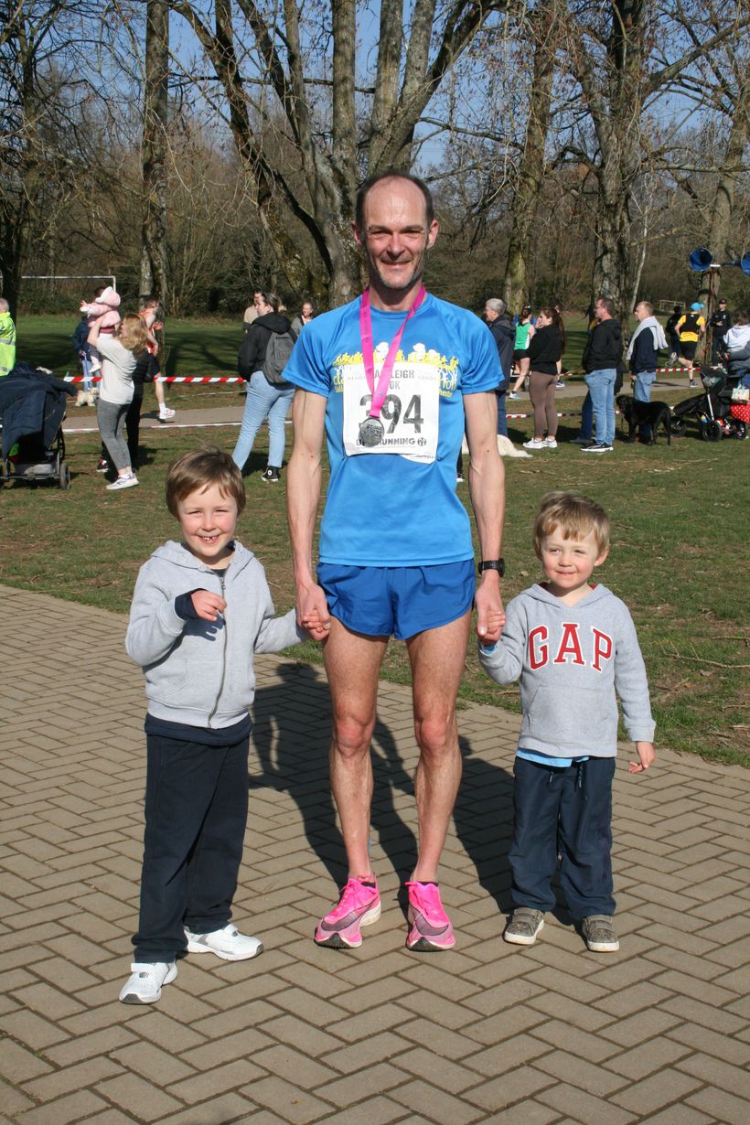 Tristan Cooper with his sons William, six, and Joseph, four Tristan Cooper with his sons William, six, and Joseph, four