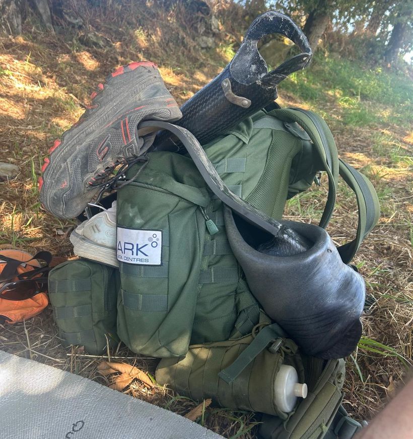 Chris Moon carried all his essentials on the Camino de Santiago